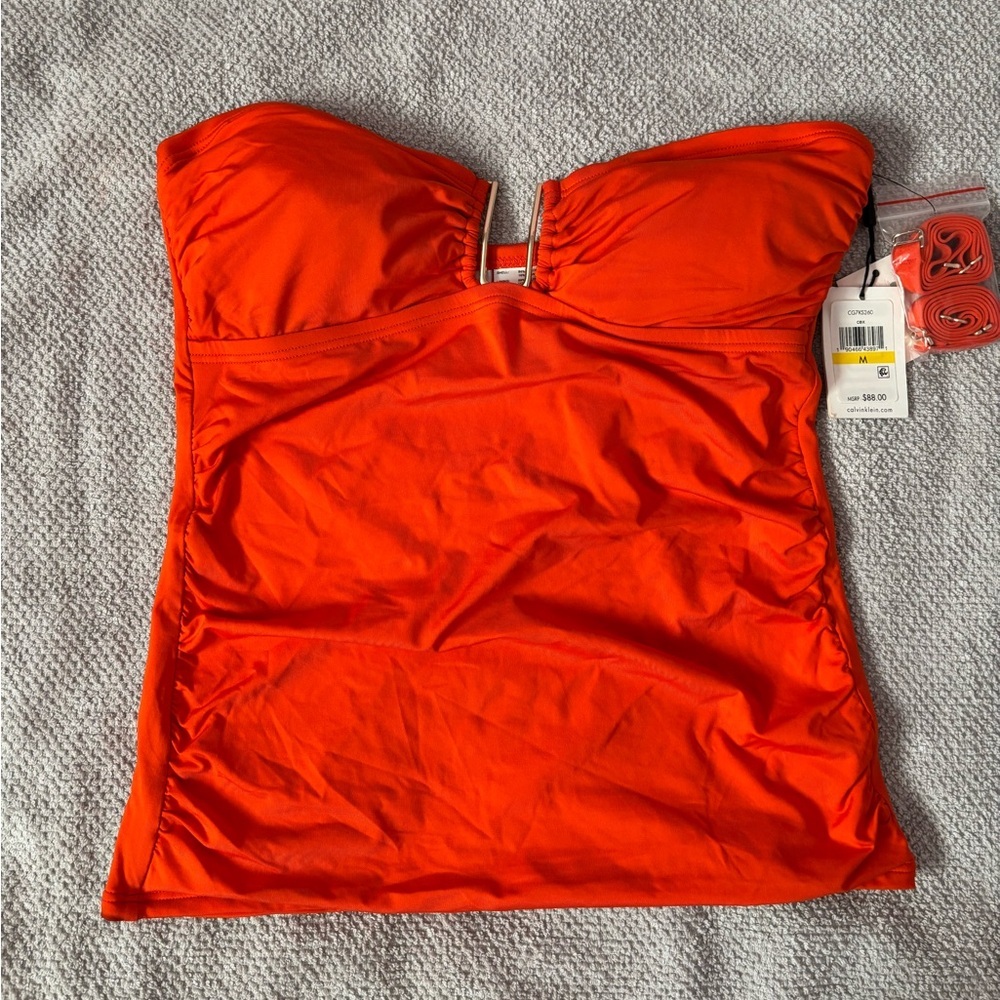 Calvin Klein Swim Top Size Medium NWT | Calvin Klein Bikini Top | Full Coverage-
